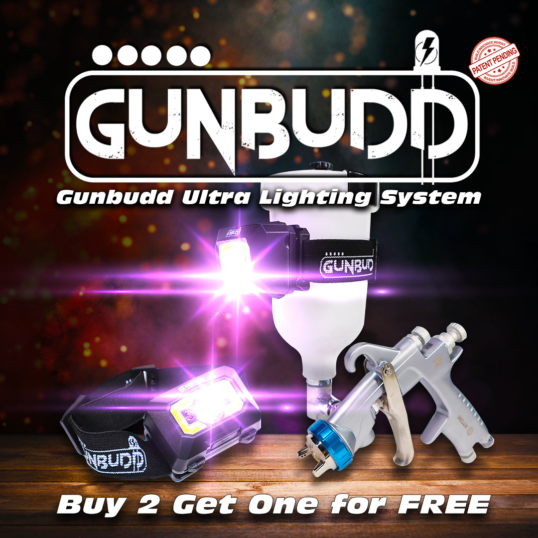  GunBudd Universal Automotive Spray Paint Gun COB/LED Ultra  Lighting System : Automotive
